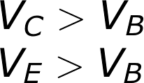 Cutoff mode voltage relations