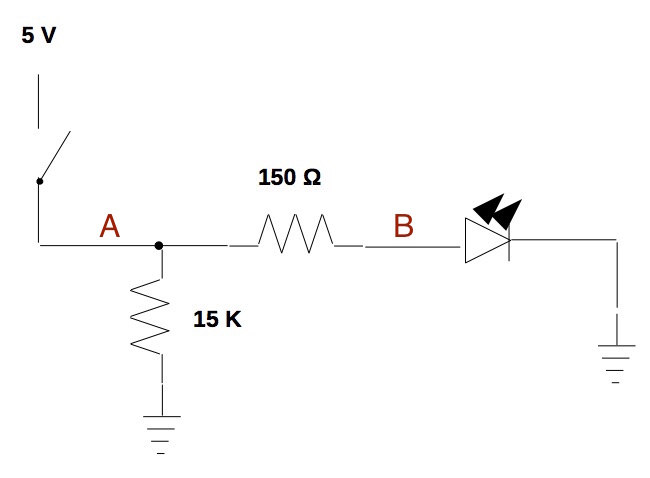 Circuit diagram for exercise 1