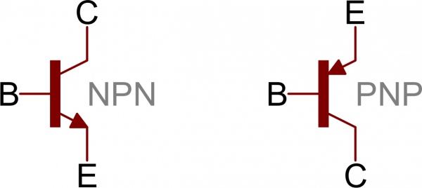 NPN and PNP symbols